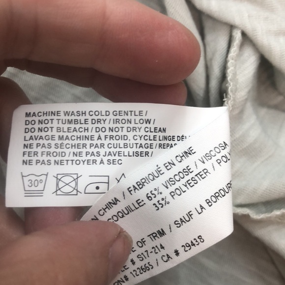 Anama‎ Light Gray Women's Blouse - Picture 7 of 9